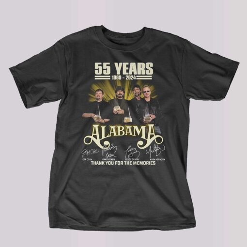 55 Years 1968 – 2023 Alanama Thank You For The Memories T-shirt