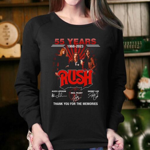 55 Years 1968 – 2023 Rush Thank You For The Memories T-shirt