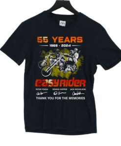 55 Years 1969 – 2024 Easy Rider Thank You For The Memories T-shirt 55 Years 1969 – 2024 Easy Rider Thank You For The Memories T-shirt