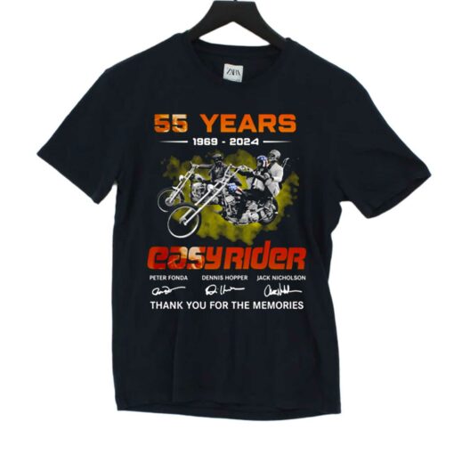 55 Years 1969 – 2024 Easy Rider Thank You For The Memories T-shirt