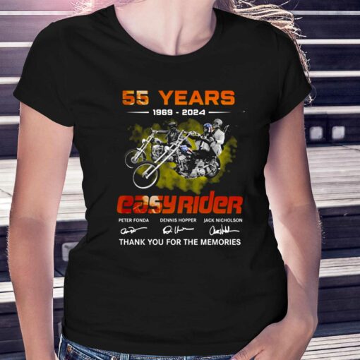 55 Years 1969 – 2024 Easy Rider Thank You For The Memories T-shirt