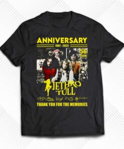 56th Anniversary 1967 2023 Jethro Tull Thank You For The Memories T shirt 1