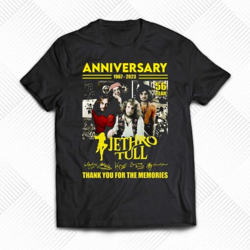 56th Anniversary 1967 – 2023 Jethro Tull Thank You For The Memories T-shirt