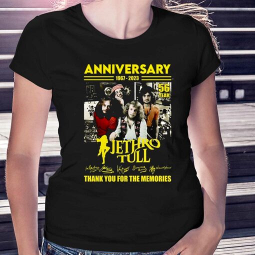 56th Anniversary 1967 – 2023 Jethro Tull Thank You For The Memories T-shirt