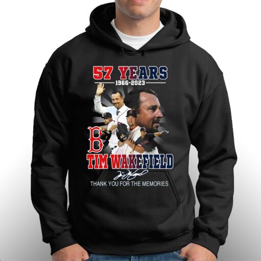 57 Years 1966 – 2023 Tim Wakefield Thank You For The Memories T-shirt