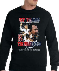57 Years 1966 – 2023 Tim Wakefield Thank You For The Memories T-shirt 3 57 Years 1966 2023 Tim Wakefield Thank You For The Memories T shirt 4