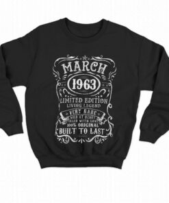 59 Year Old 59th Birthday Gifts Vintage March 1963 T shirt 4