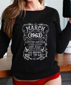 59 Year Old Birthday Gifts Vintage March 1963 T shirt 2