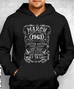 59 Year Old Birthday Gifts Vintage March 1963 T shirt 3