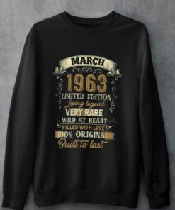 59 Year Old Gift March 1963 59th B T-shirt 3 59 Year Old Gift March 1963 59th B T shirt 4