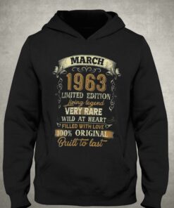 59 Year Old Gift March 1963 T shirt 3