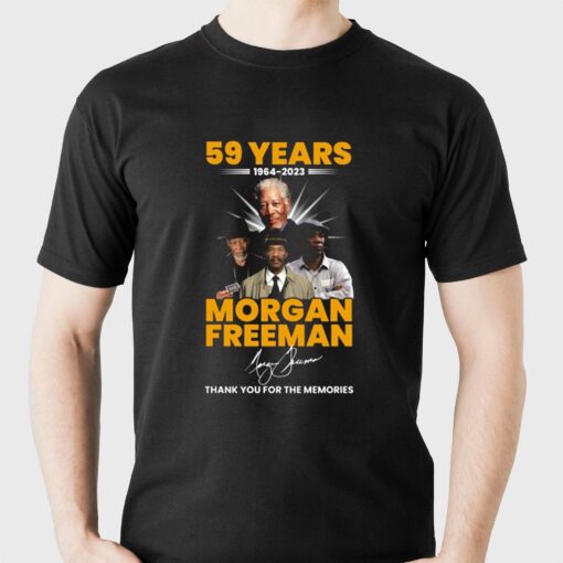 59 Years 1964 – 2023 Morgan Freeman Thank You For The Memories T-shirt