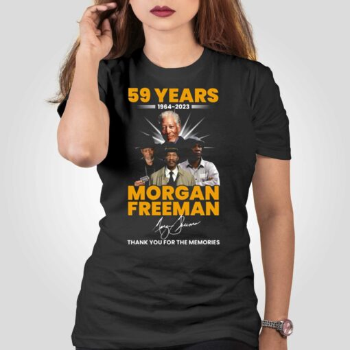 59 Years 1964 – 2023 Morgan Freeman Thank You For The Memories T-shirt