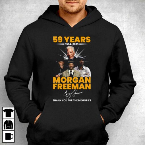 59 Years 1964 – 2023 Morgan Freeman Thank You For The Memories T-shirt