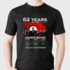 62 Years 1962 – 2024 James Bond Thank You For The Memories T-shirt