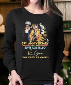 69th Anniversary 1954 2023 Elvis Costello Thank You For The Memories Signatures Shirt 4