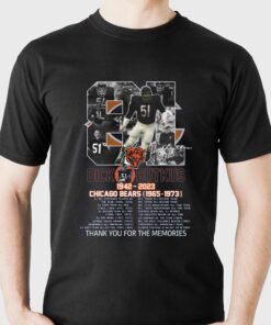 81 Years Of 1942 2023 Dick Butkus Chicago Bears 1965 1973 Thank You For The Memories T shirt 1