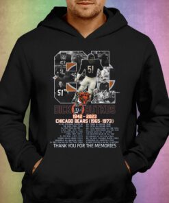 81 Years Of 1942 2023 Dick Butkus Chicago Bears 1965 1973 Thank You For The Memories T shirt 3