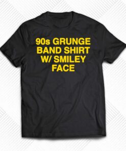 90s Grunge Band Shirt W Smiley Face Shirt 1