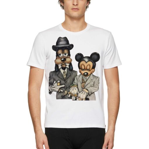 90s Hip Hop Dancehall Socao Junkie Mickey Mouse Goofy T-shirt