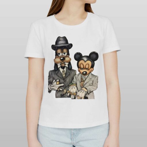 90s Hip Hop Dancehall Socao Junkie Mickey Mouse Goofy T-shirt