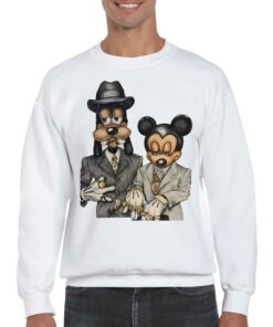 90s Hip Hop Dancehall Socao Junkie Mickey Mouse Goofy T shirt 4