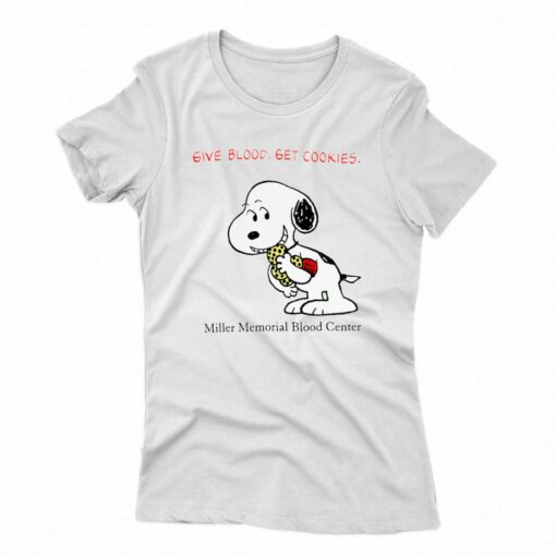 90s peanuts snoopy give blood active t-shirt