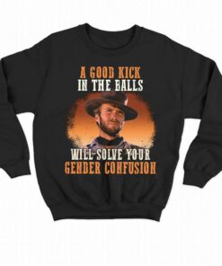 A Good Kick In The Balls Will Solve Your Gender Confusion Shirt A Good Kick In The Balls Will Solve Your Gender Confusion Shirt