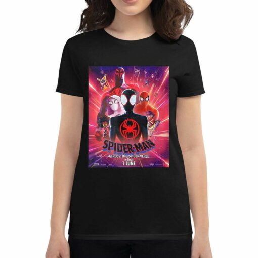 A New Poster For Spider-man Across The Spider-verse Marvel Studios Movie T-shirt