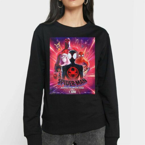 A New Poster For Spider-man Across The Spider-verse Marvel Studios Movie T-shirt