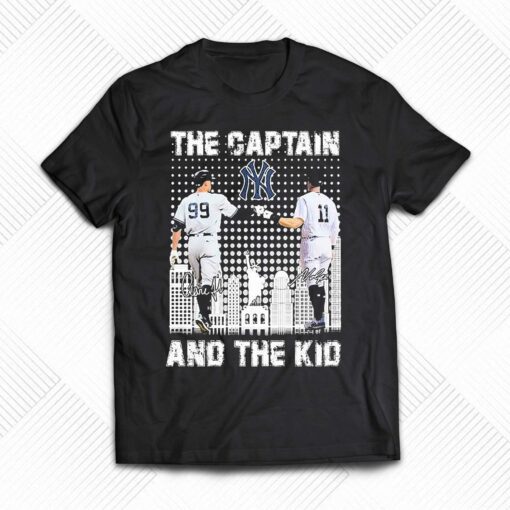 Aaron Judge And Brett Gardner The Captain And The Kid Signatures Shirt