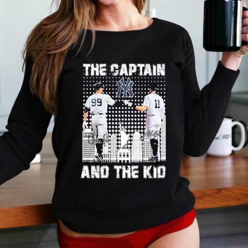 Aaron Judge And Brett Gardner The Captain And The Kid Signatures Shirt