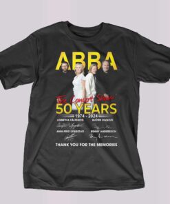 Abba The Concert Show 50 Years 1974 – 2024 Thank You For The Memories T-shirt Abba The Concert Show 50 Years 1974 – 2024 Thank You For The Memories T-shirt