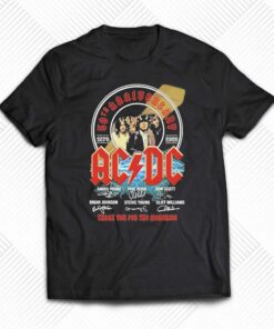 Ac Dc Band 50th Anniversary 1979 2023 Thank You For The Memories Light Shirt Ac Dc Band 50th Anniversary 1979 2023 Thank You For The Memories Light Shirt
