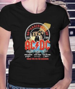 Ac Dc Band 50th Anniversary 1979 2023 Thank You For The Memories Light Shirt Ac Dc Band 50th Anniversary 1979 2023 Thank You For The Memories Light Shirt