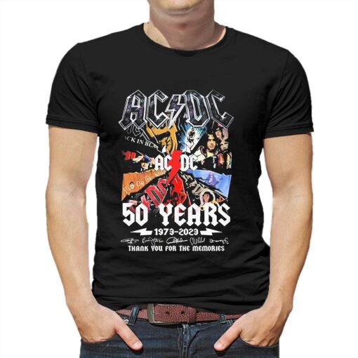 Ac Dc Fly On The Wall 50 Years 1973 – 2023 Thank You For The Memories Shirt