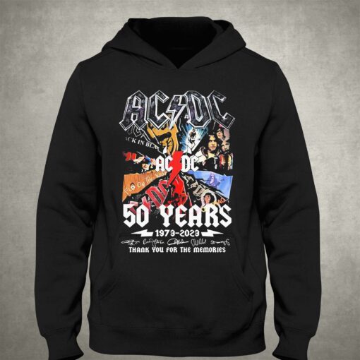 Ac Dc Fly On The Wall 50 Years 1973 – 2023 Thank You For The Memories Shirt