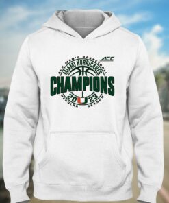 Acc Regular Season Champions 2023 Miami Hurricanes Mens Basketball Shirt 3