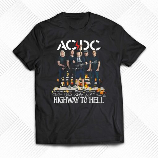 Acdc Highway To Hell Signature Unisex T-shirt