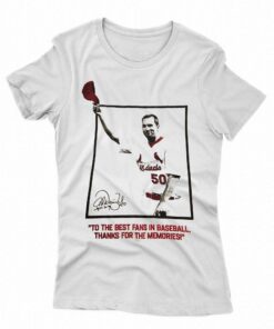 Adam Wainwright To The Best Fans In Baseball Thanks For The Memories Shirt 2