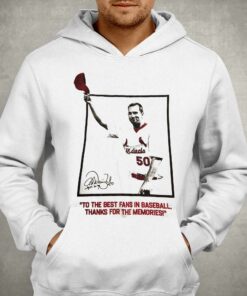 Adam Wainwright To The Best Fans In Baseball Thanks For The Memories Shirt 3