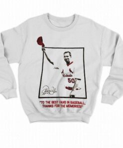 Adam Wainwright To The Best Fans In Baseball Thanks For The Memories Shirt 4