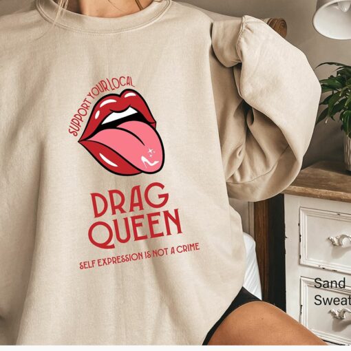 Aesthetic Lgbtq Sweatshirt Cute Drag Queen Shirt Support