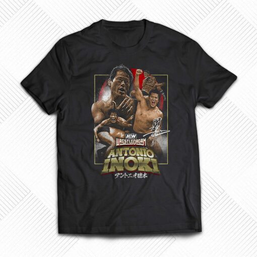 Aew Wrestledream 2023 Antoni Inoki Event T-shirt