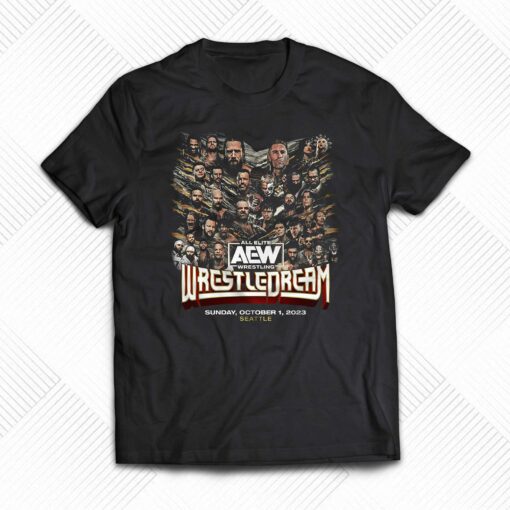 Aew Wrestledream 2023 Matchups Event T-shirt