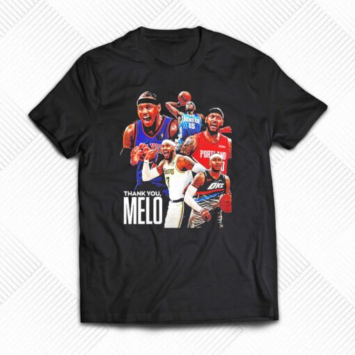 After 19 Seasons In The Nba Carmelo Anthony Has Retired Thank You For Everything Shirt