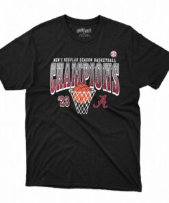 Alabama Crimson Tide 2023 Sec Men’s Basketball Regular Season Champions T-shirt