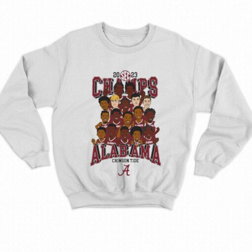 Alabama Crimson Tide Blue84 2023 Sec Mens Basketball Regular Season Champions T-shirt – White