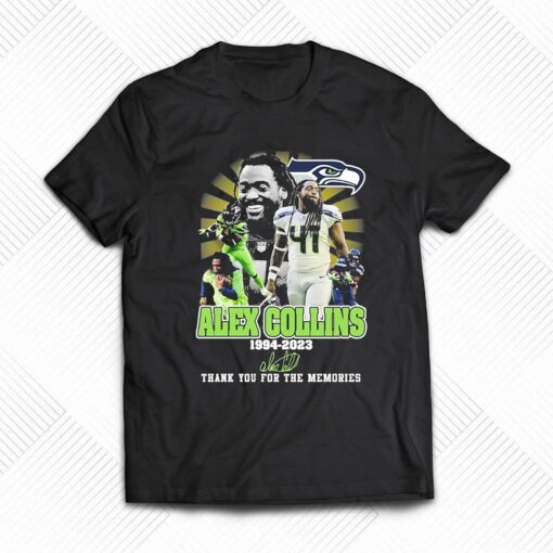 Alex Collins – Seattle Seahawks 1994 2023 Thank You For The Memories Signature Shirt