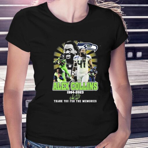 Alex Collins – Seattle Seahawks 1994 2023 Thank You For The Memories Signature Shirt